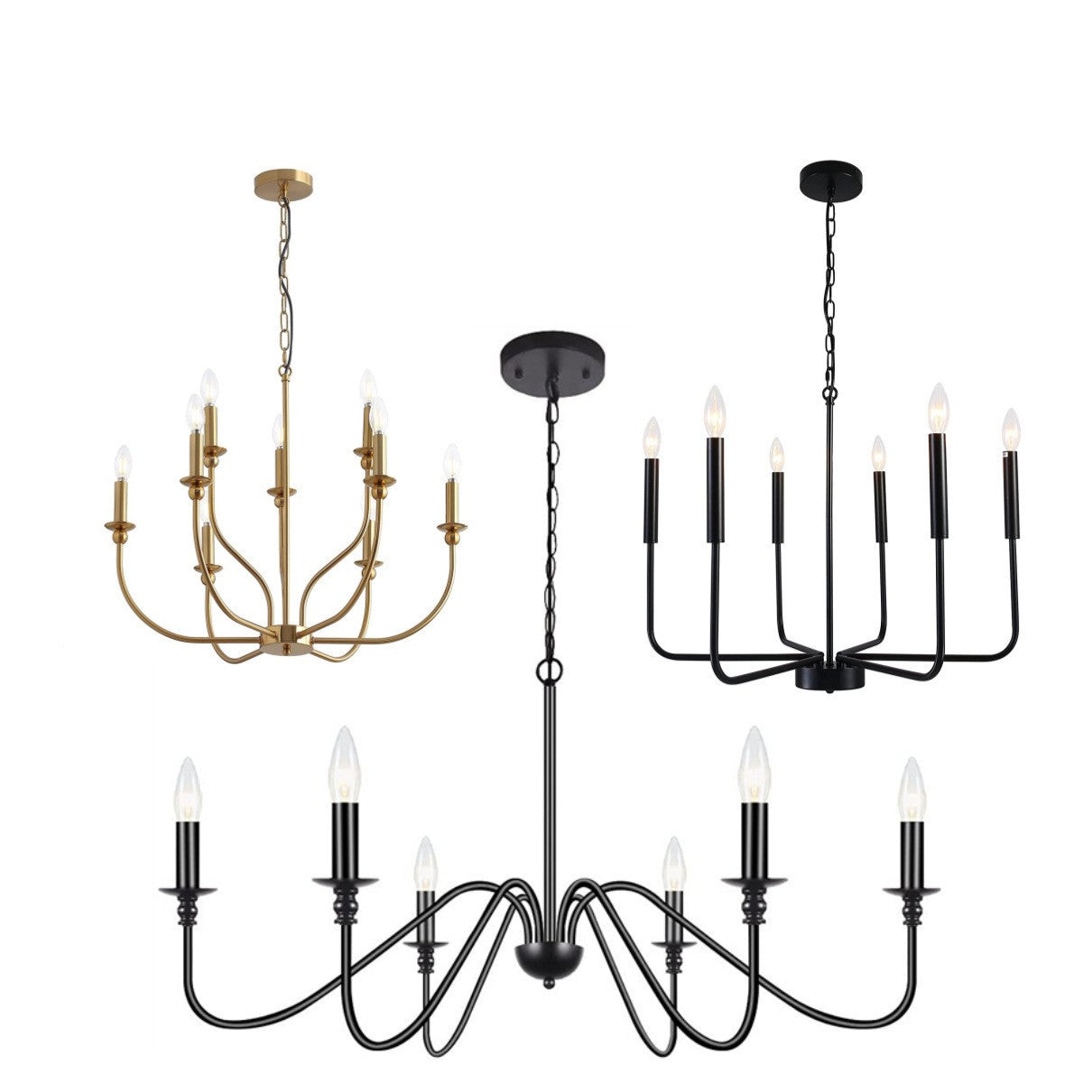 American Wrought Iron Chandelier
