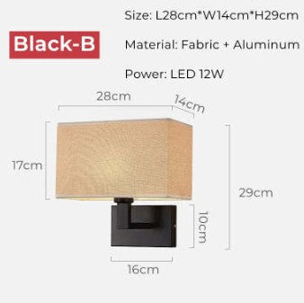 Chinese Fabric Wall Lamp