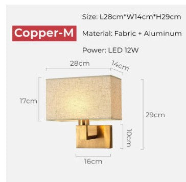 Chinese Fabric Wall Lamp
