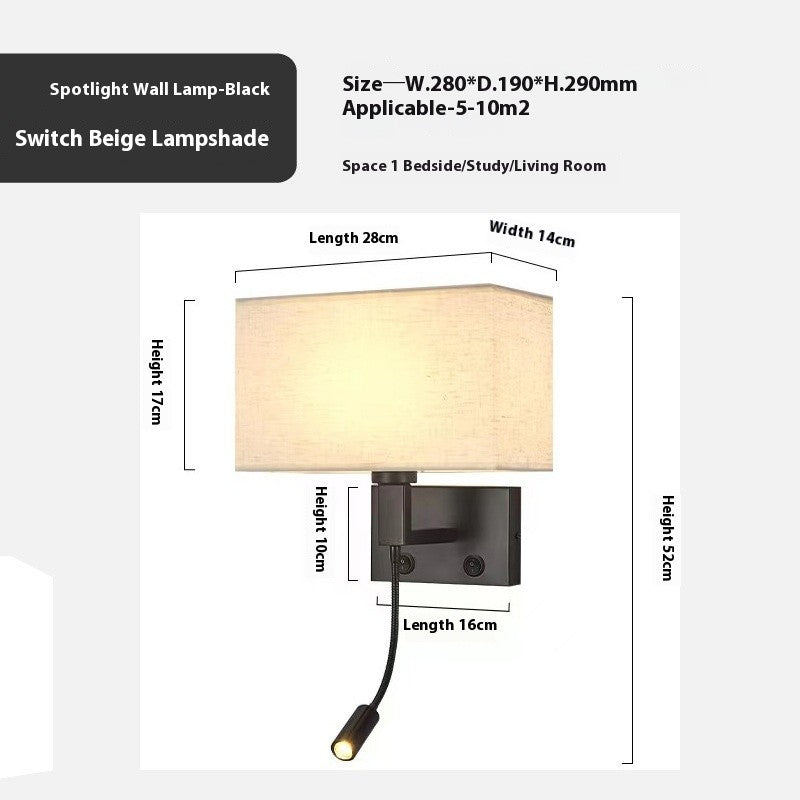 Chinese Fabric Wall Lamp