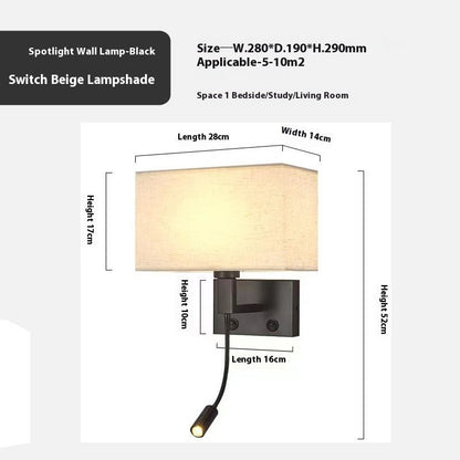 Chinese Fabric Wall Lamp