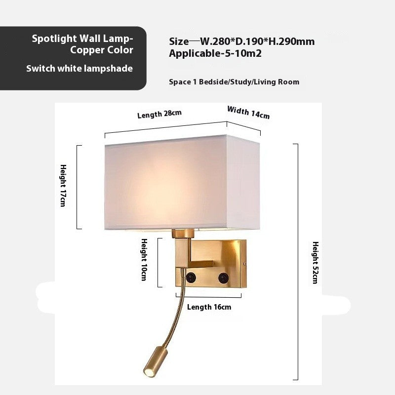 Chinese Fabric Wall Lamp