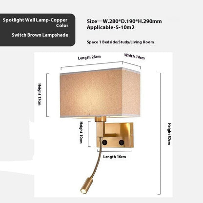 Chinese Fabric Wall Lamp