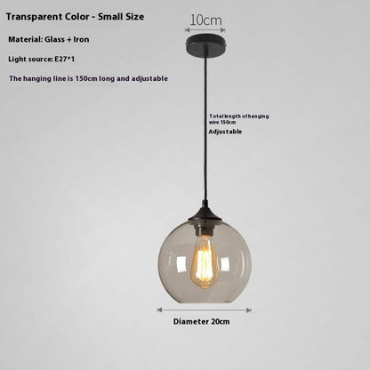 Creative Colored Glass Ball Chandelier