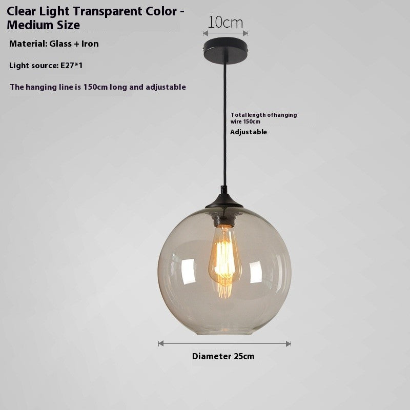 Creative Colored Glass Ball Chandelier