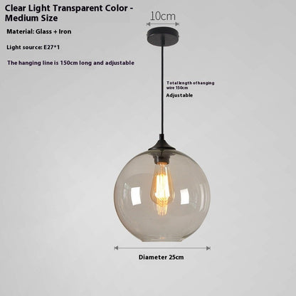 Creative Colored Glass Ball Chandelier