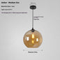 Creative Colored Glass Ball Chandelier