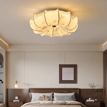 French Printed Ceiling Lamp