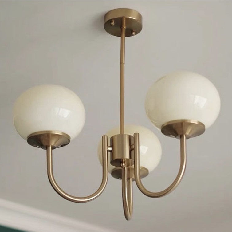 Glass Ball Chandelier
