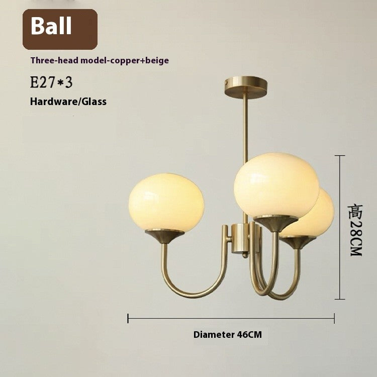 Glass Ball Chandelier