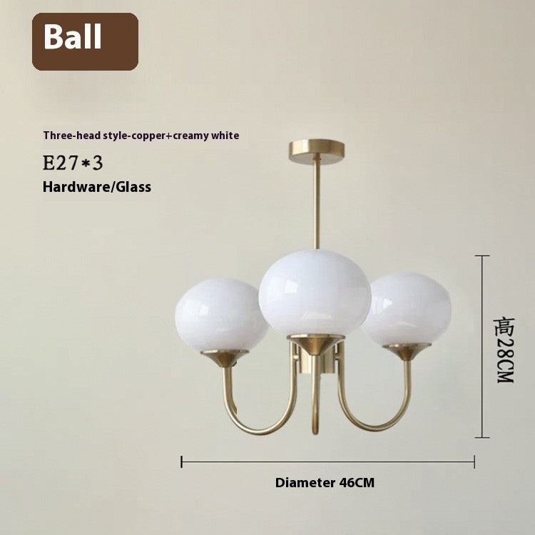 Glass Ball Chandelier