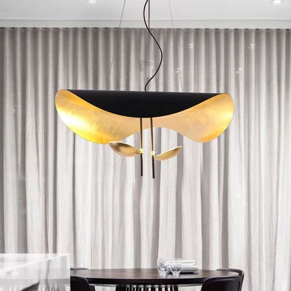 Gold Foil UFO Chandelier