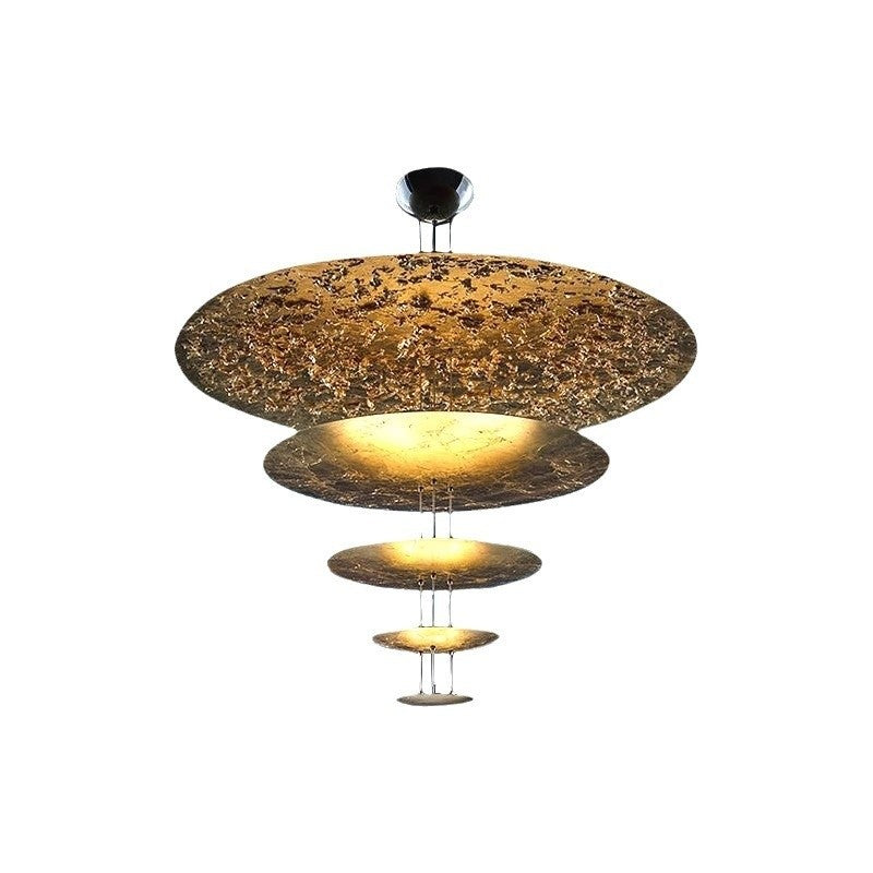 Gold Foil UFO Chandelier