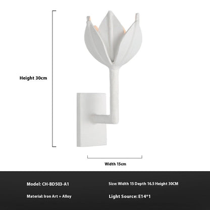 Modern Floral Staircase Wall Lamp