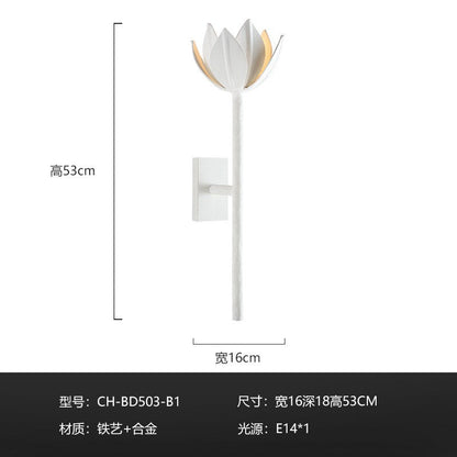 Modern Floral Staircase Wall Lamp