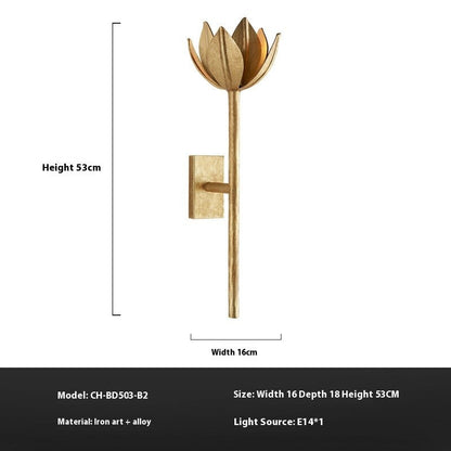 Modern Floral Staircase Wall Lamp
