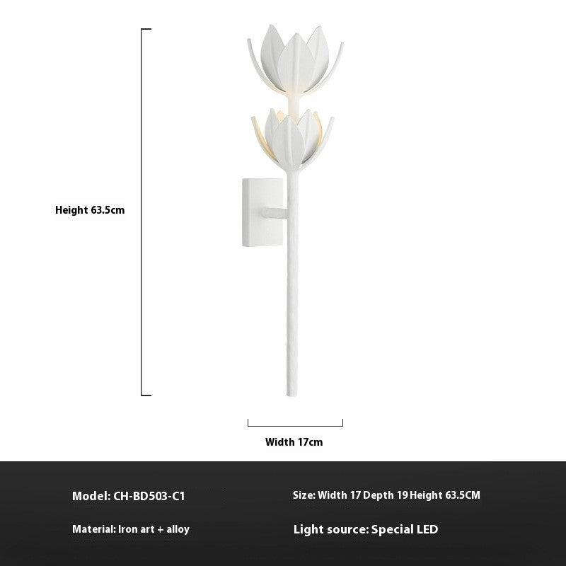 Modern Floral Staircase Wall Lamp