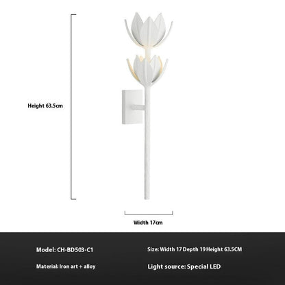 Modern Floral Staircase Wall Lamp