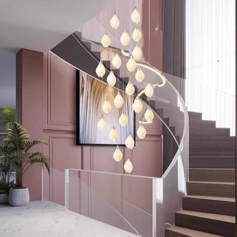 Nordic Ceramic Magnolia Pendant Light