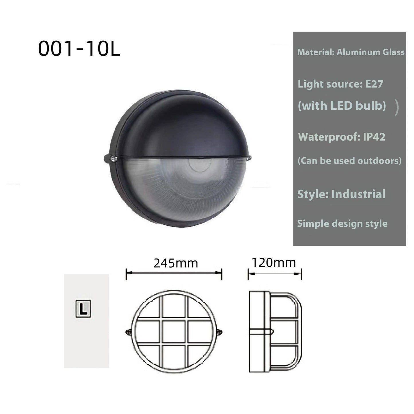 Retro Glass Wall Lamp