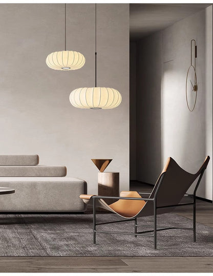 Retro Silk Pumpkin Chandelier