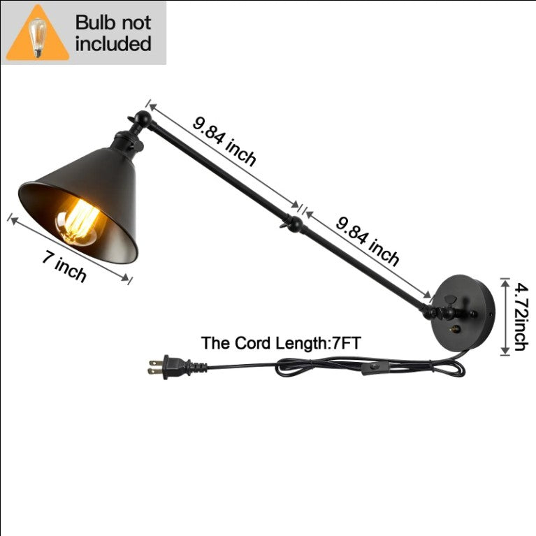 Retro Swing Arm Wall Lamp