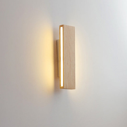 Solid Wood LED Wall Lamp