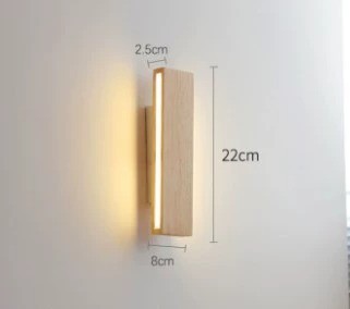 Solid Wood LED Wall Lamp